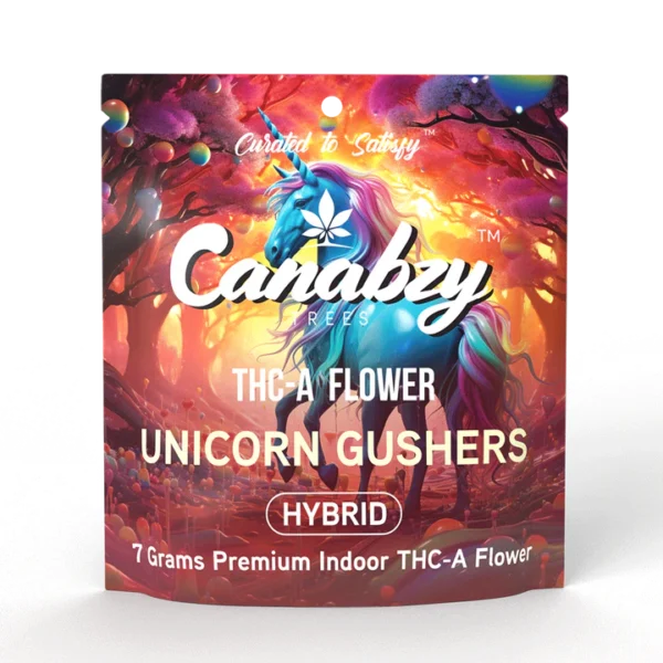 Canabzy THC-A Flower – 7 Grams – Unicorn Gushers